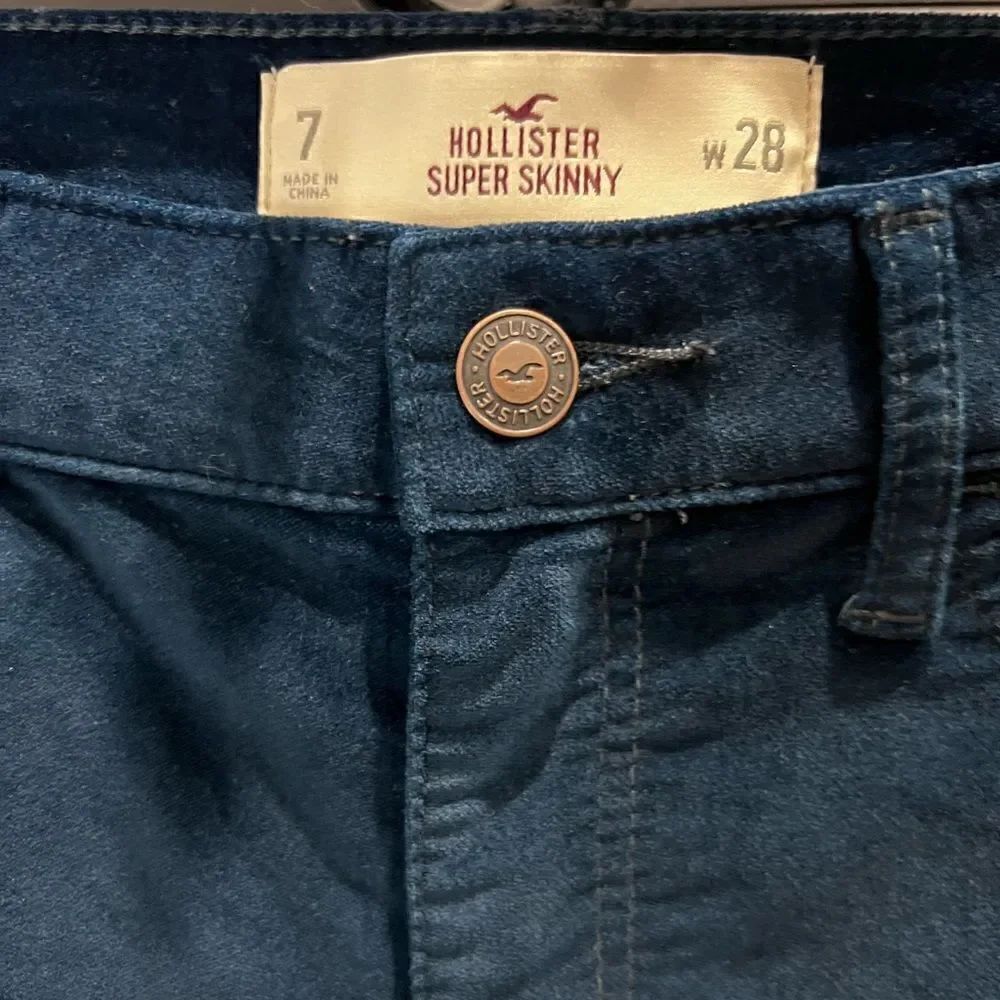 Hollister super skinny velvet pants blue size 7/28 - Picture 6 of 16